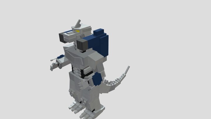 Minecraft Kiryu (Mechagodzilla) 3D Model