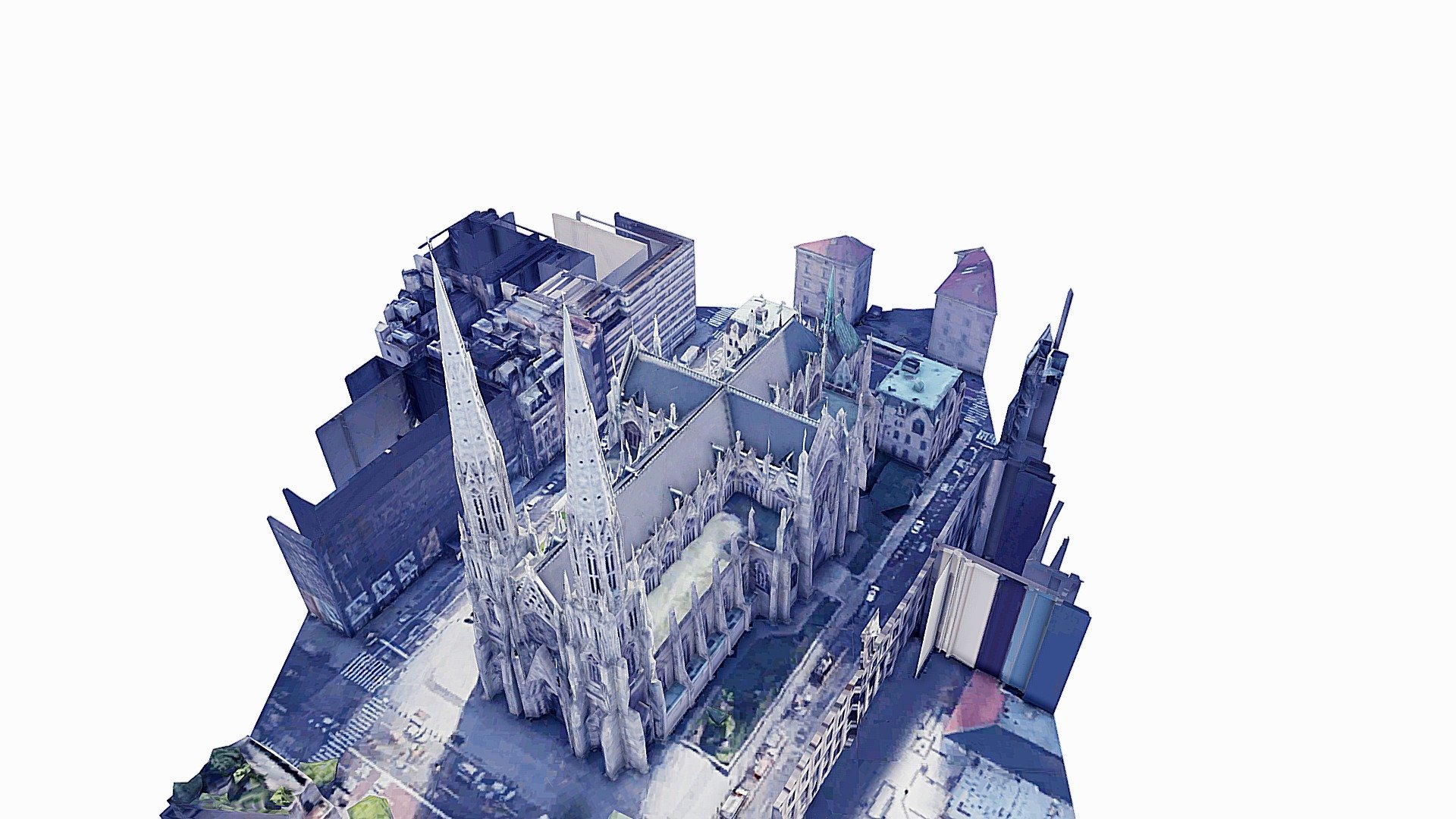 St. Patrick's Cathedral,new york,scan,map - 3D model by SENSIET