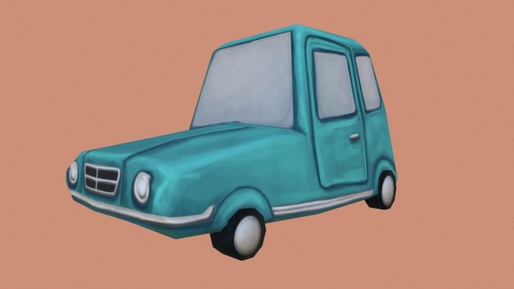Low Poly Car 3D Model
