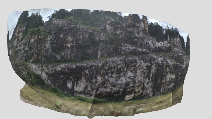 Carbonate outcrop Sarawak 3D Model