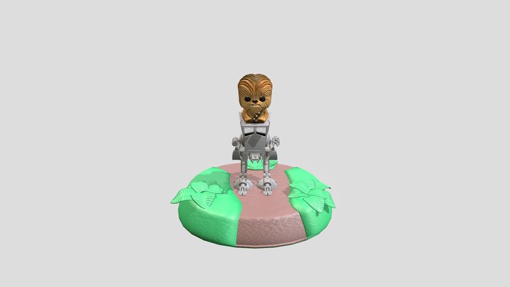 Star Wars AT-ST Funko style 3D Model