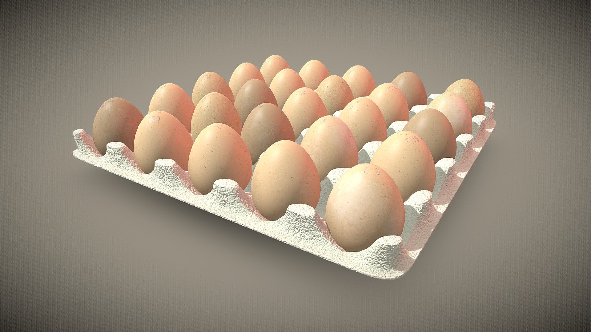 Egg tray. Лоток с яйцами. - Download Free 3D model by Valger [034dd81 ...