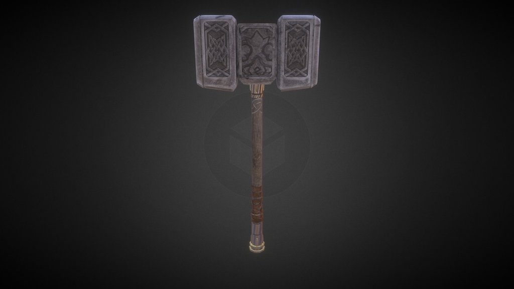 Stone War Hammer 01 3D model by cysis145 [034e2c3] Sketchfab