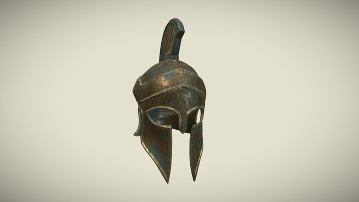 greek helmet 3D Model