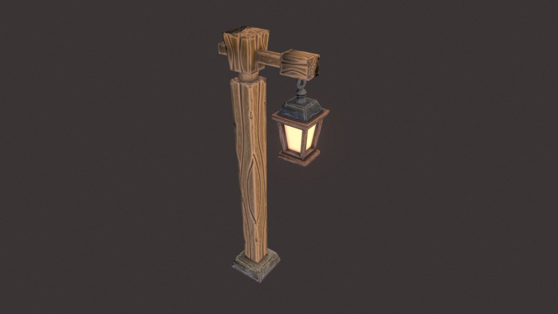 3D model Lamp Post - This is a 3D model of the Lamp Post. The 3D model is about a light fixture on a pole.