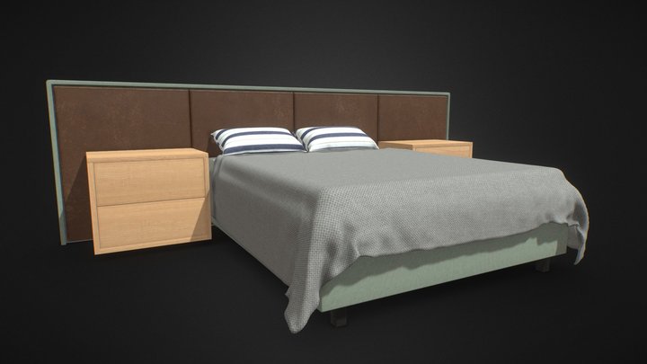 Bed Model 002 – Free 3D Model STL