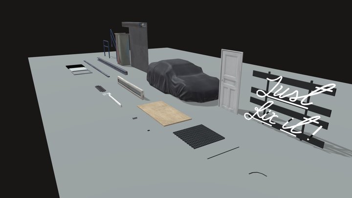Garage props 3D Model