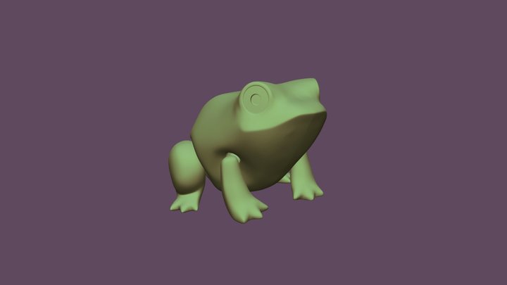 Articulated Frog 3D Model