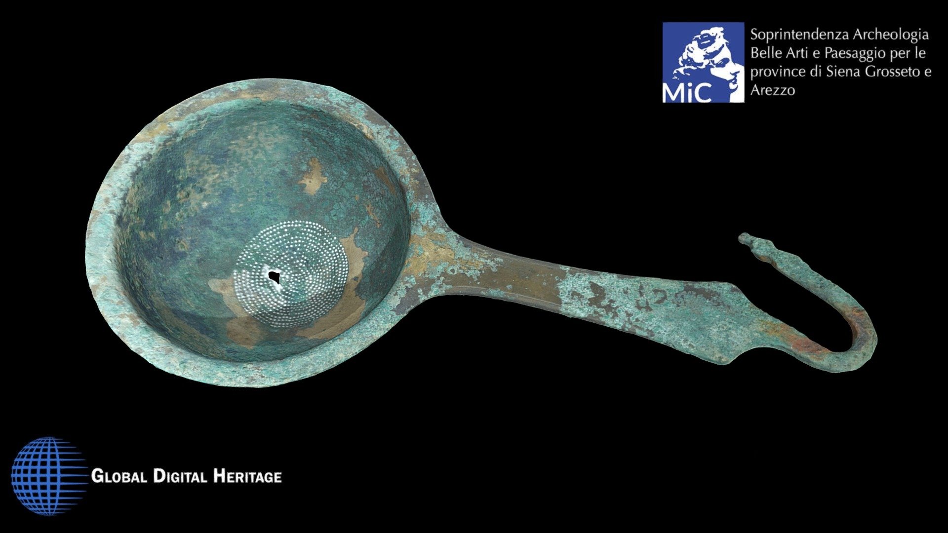 Bronze colander, Poggio Pinci, Asciano