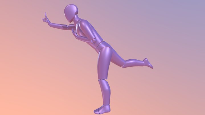 Pitcher Pose 3D Model