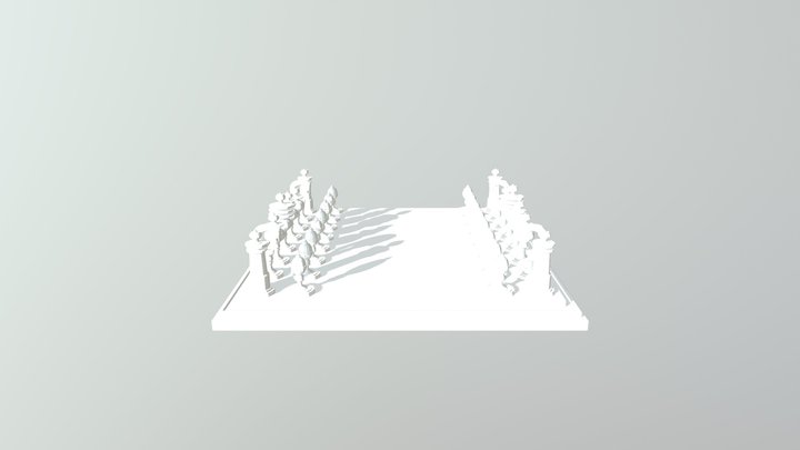 Chess Board 3D Model