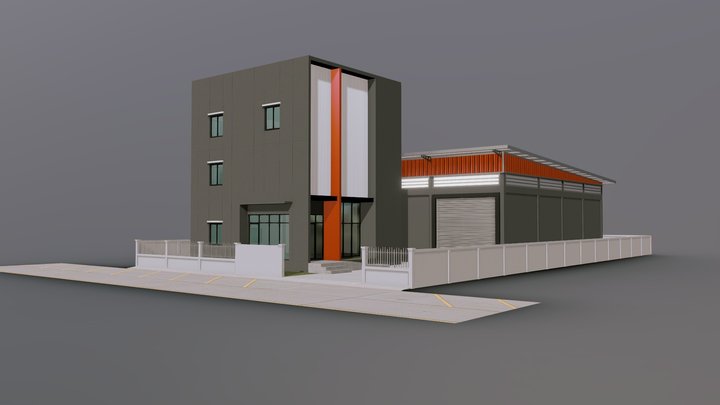 Office&Factory Type S 3D Model