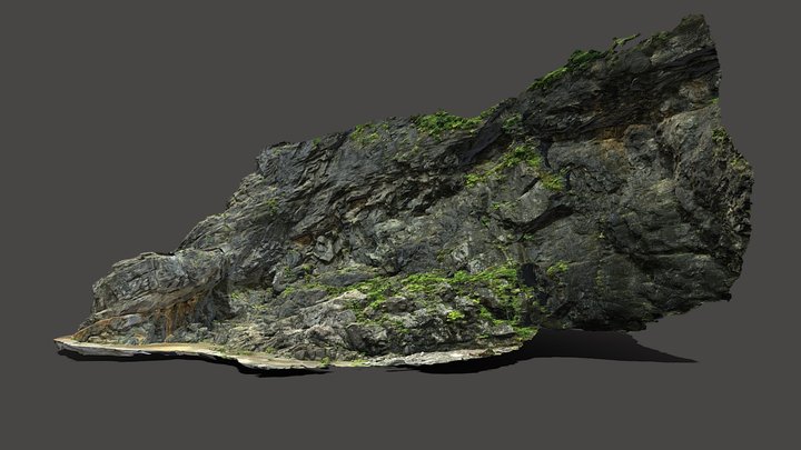 Unconformity outcrop at Moshi fishing port 3D Model