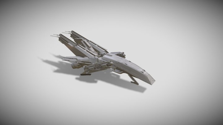 spaceship mid 3D Model