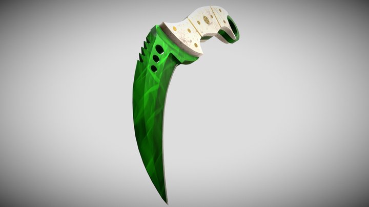 Talon Knife Emerald 3D Model