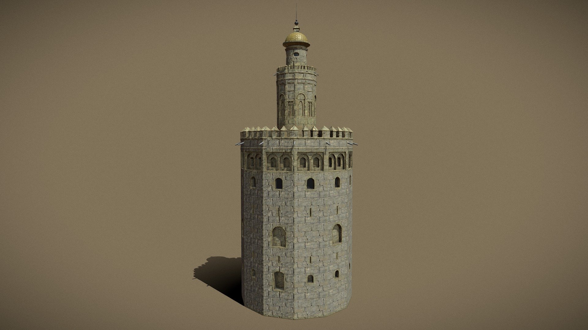 Torre Del Oro - Stylised Model