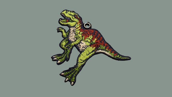 Stitched Trex Patch – Free 3D Model STL