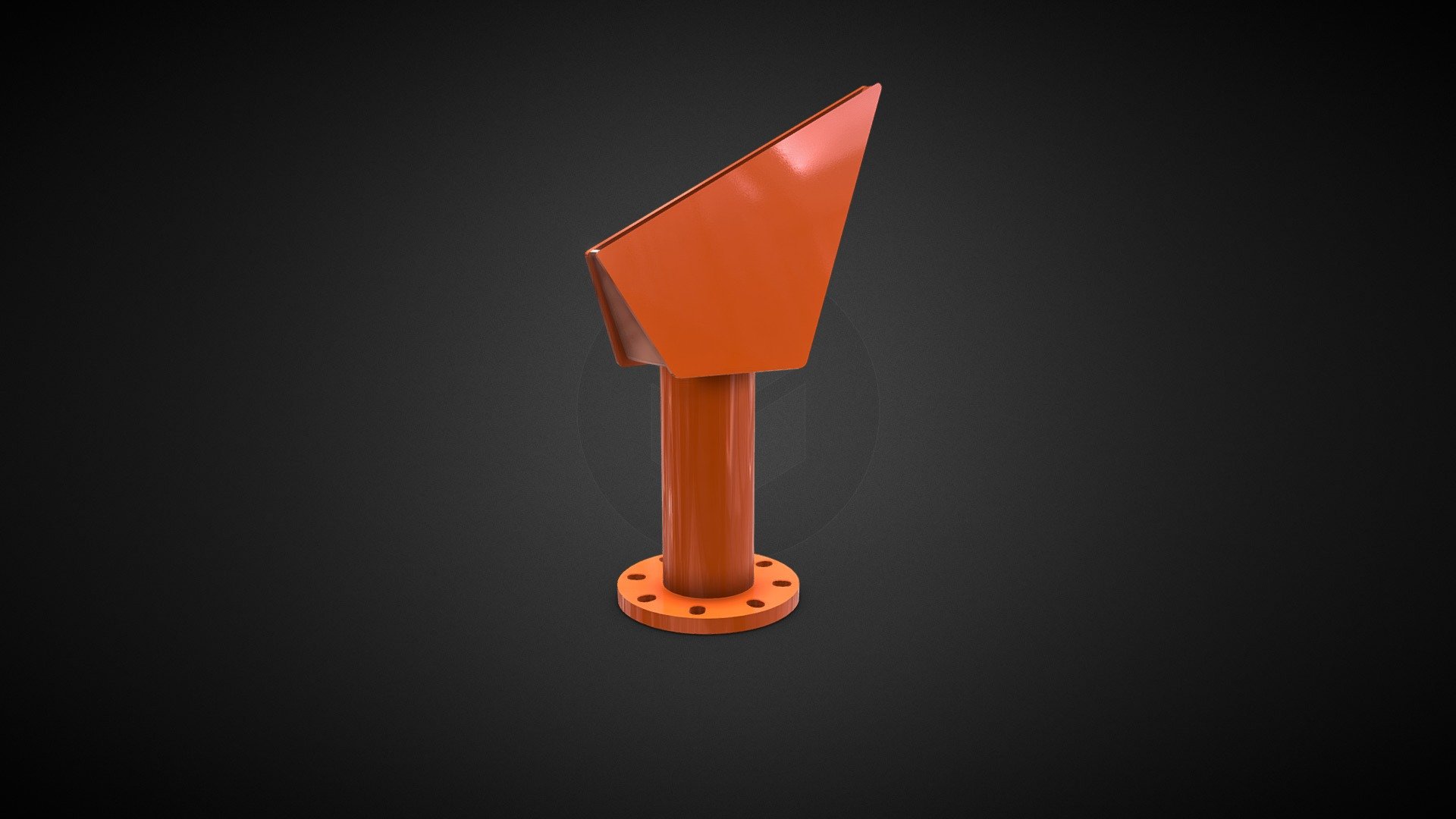 30° Fan Jet Nozzle 37459 3D model by Martin Engineering