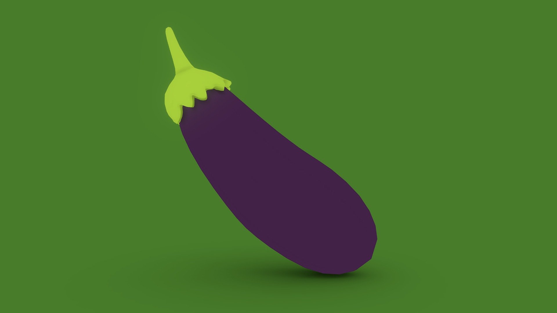 Eggplant Emoji 3d Model By Alexander Belalis Digital Artist Alexbelalisdesigns 03560e7