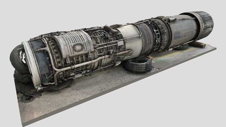 Jet engine 3D Model