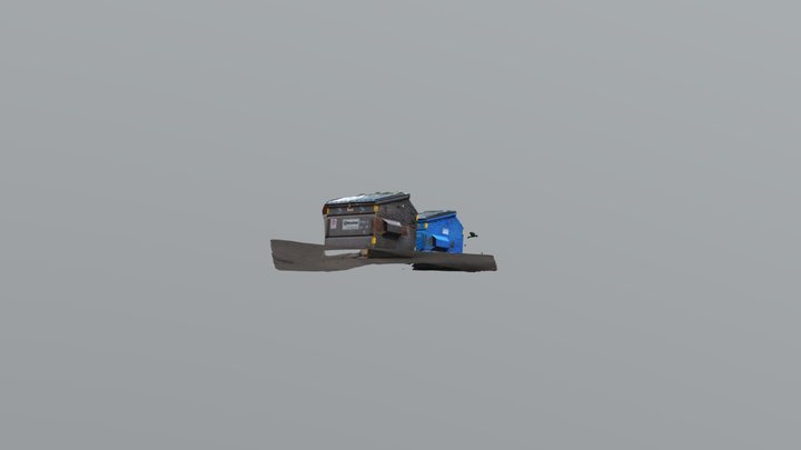 Garbage Bins Scan 3D Model