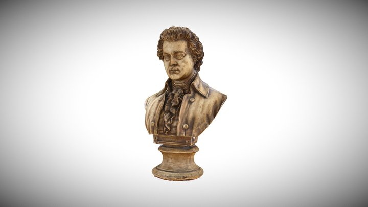 Mozart Bust 3D Model