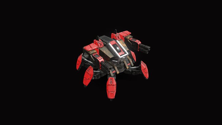 BAR | T3 All-Terrain Assault Mech 3D Model