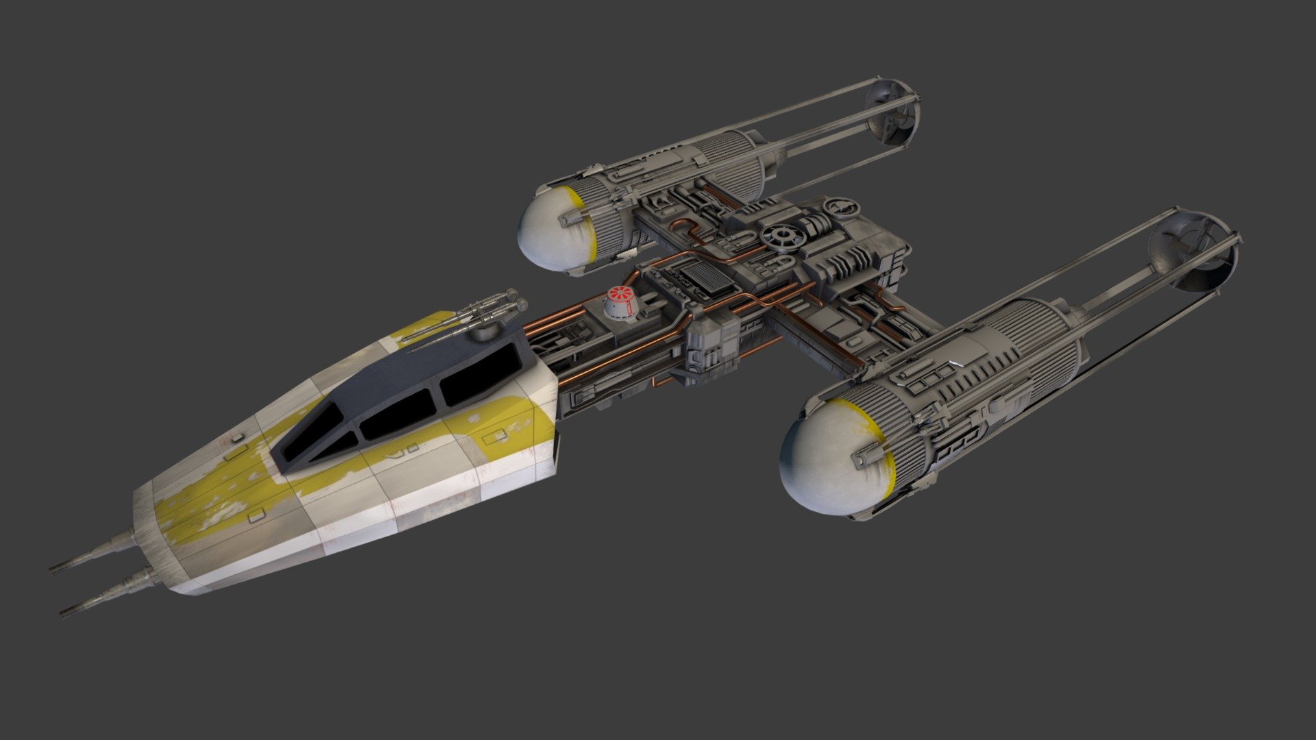 Y-Wing - 3D model by mrpetercharman [035a624] - Sketchfab