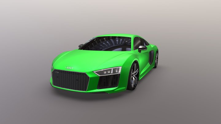 Audi R8 2017 3D Model