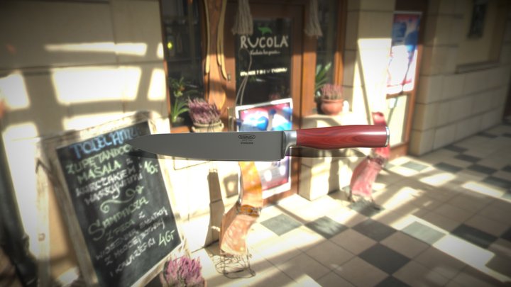 knife red mikov 3D Model