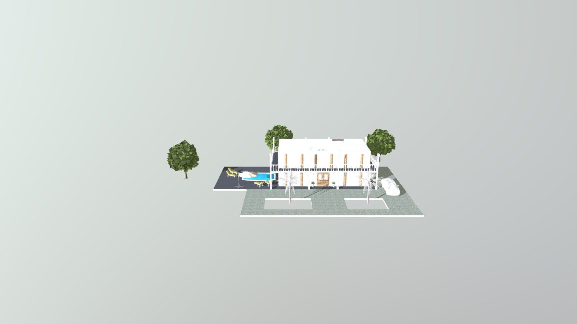 Luxury Mansion — Sketchfab embed 3D viewer