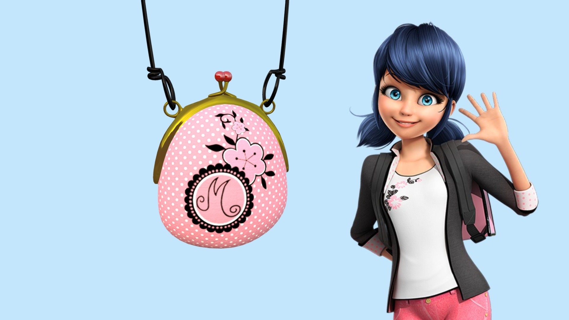 Marinette&rsquo;s purse from Miraculous Ladybug. 