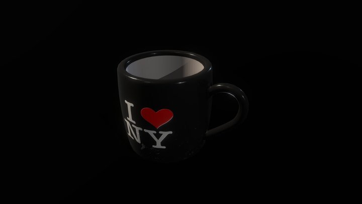 I Love New York Cup 3D Model