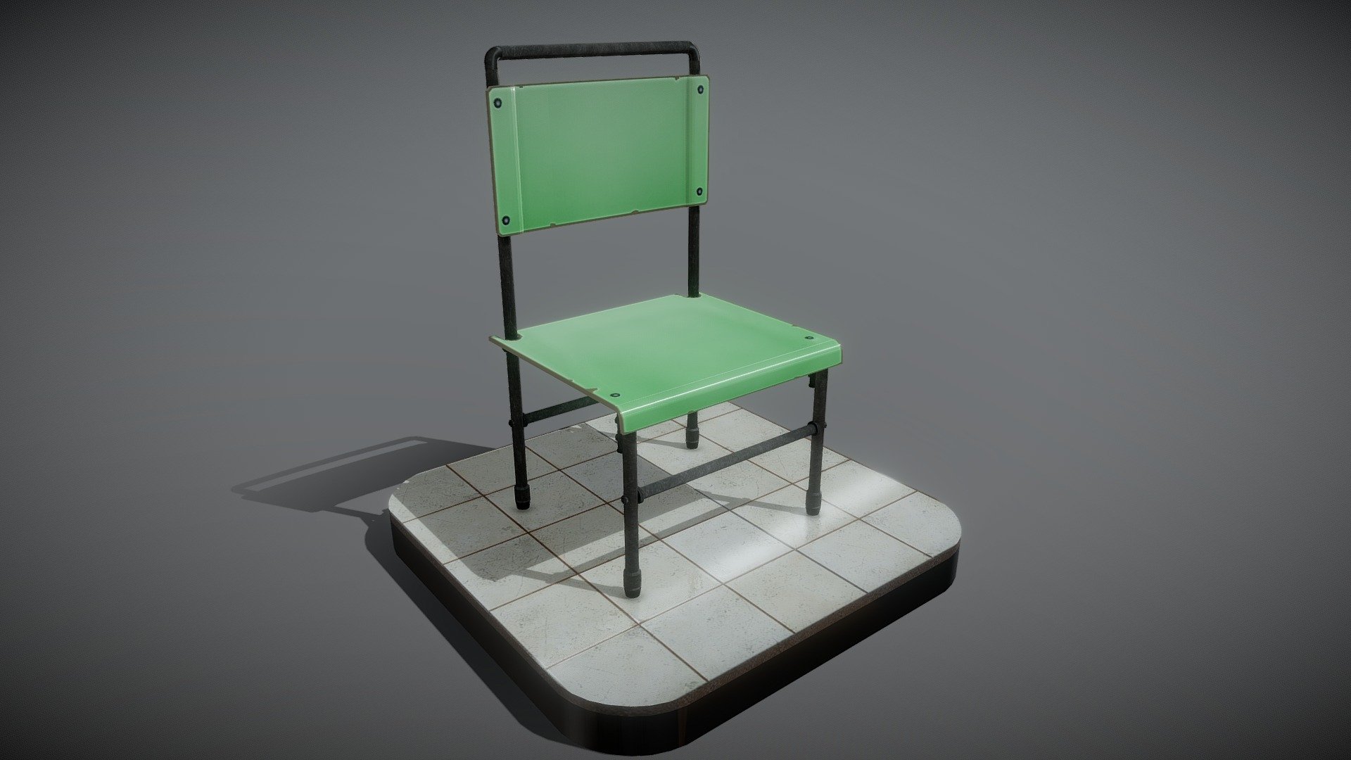 Chair One - CAR Katwijk 1980's Industrial Chair