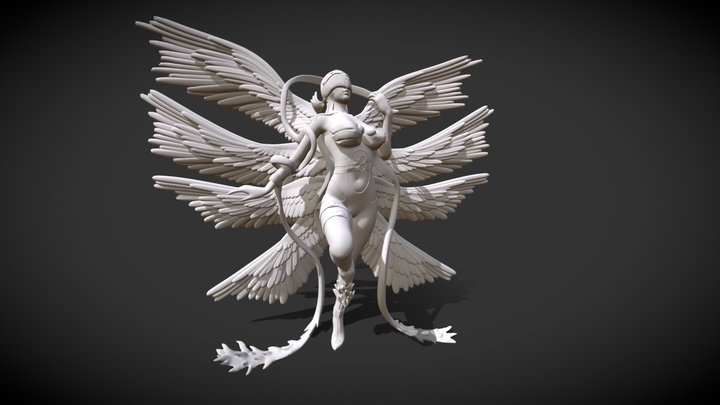 Angewomon - Digimon 3D Model