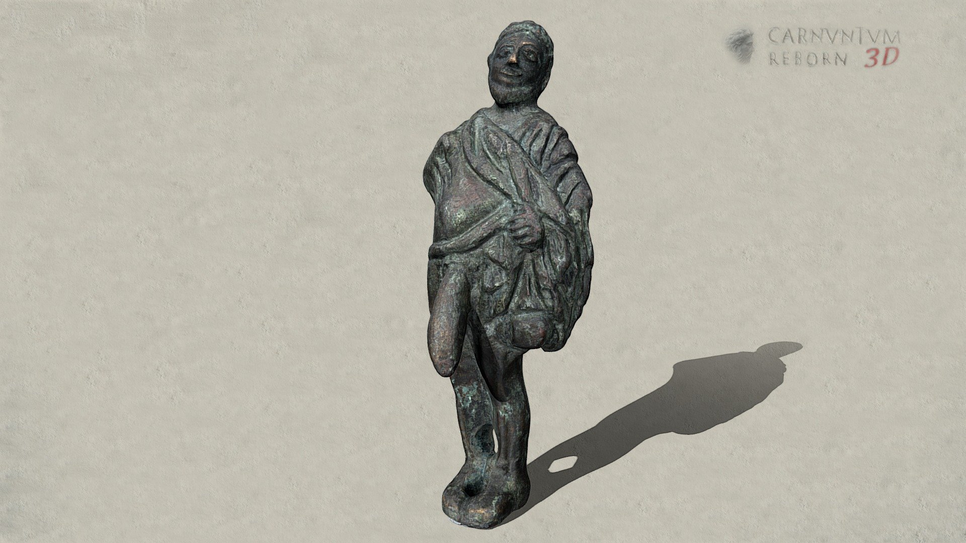 Statuette einer komischen Figur — Sketchfab embed 3D viewer