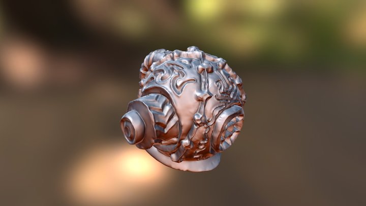 Death's Bath Helm 3D Model