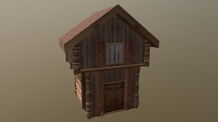 Forest loner - House test upload 3D Model