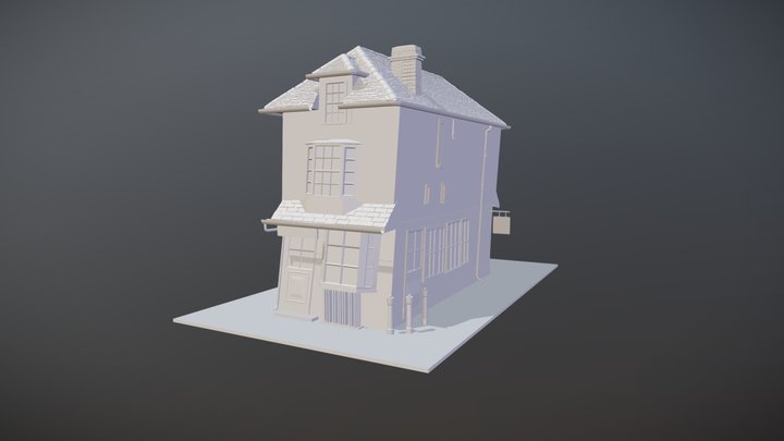 Crooked House of Windsor 3D Model