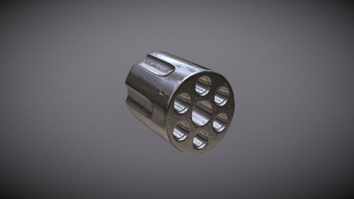 Revolver Cylinder 3D Model