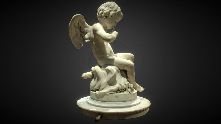 Silence - Angel Sculpture 3D Model