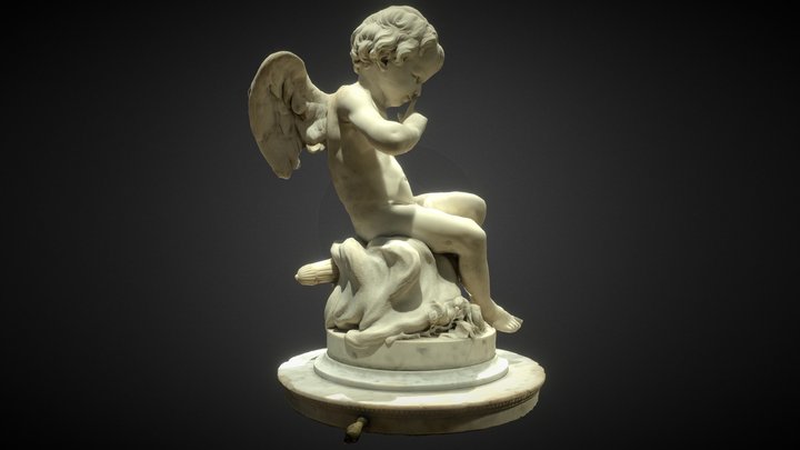 Silence - Angel Sculpture 3D Model