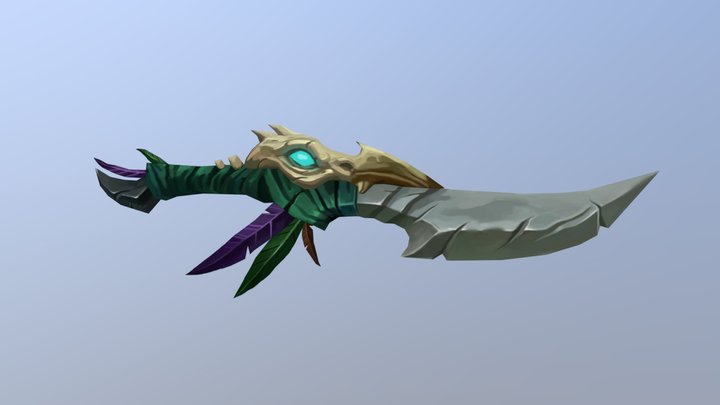 Wow Dagger Fan art 3D Model
