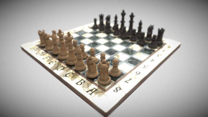 Chess Board – Gratis 3D-model STL
