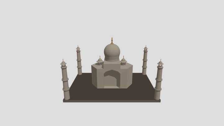 Basic Taj Mahal 3D Model