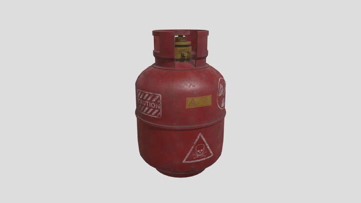 Gas bottle 3D Model