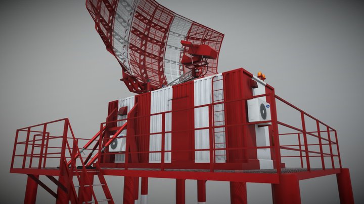 AORL 1AC Aerodrome survey primary radar 3D Model