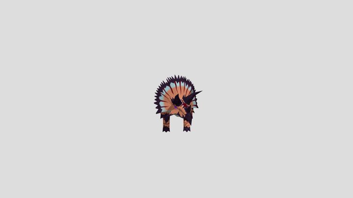 Triceratops Shake Cycle 3D Model