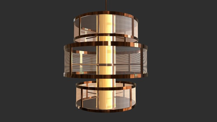 Pendant Lamp Sotao by Romatti 3D Model