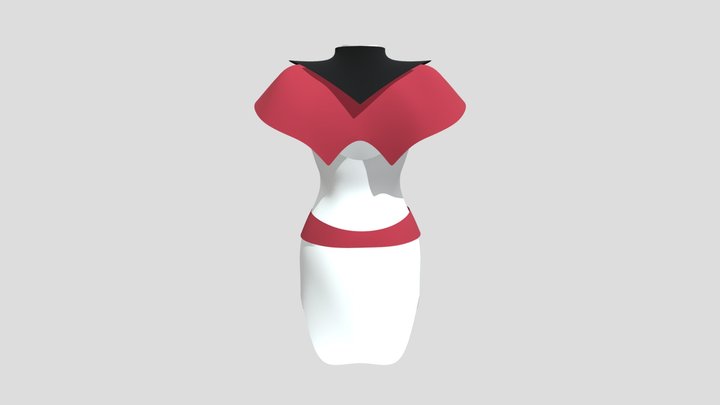 Vestido - dress 3D Model